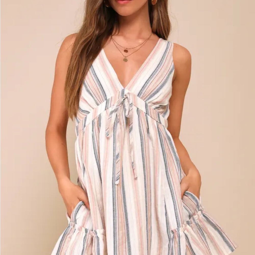 Lulu's Multicolor Striped Maxi Dress